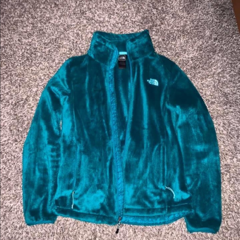 Medium green north face jacket
